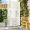 VidaXL Metal Fence Panel White Metal Medium Durable 868543