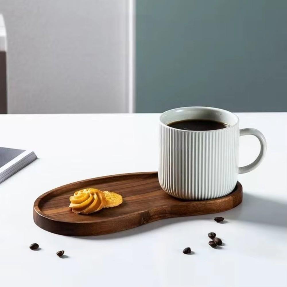 with Coaster Cashew Nut Wood Tray Natural Breakfast Tray Serving Ware Food Dish  Hotel