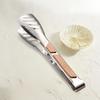 1Pcs Stainless Steel Kitchen Cooking Tongs Grilling Barbeque Brushed Locking Tongs With Ergonomic Grip Barbecue Tongs Clip BBQ Gadget