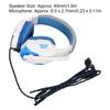   SY830MV Game Headsets   Volume Support Mic   USB Headsets with 3.5mm Microphone for   PC Laptop(Black Blue )