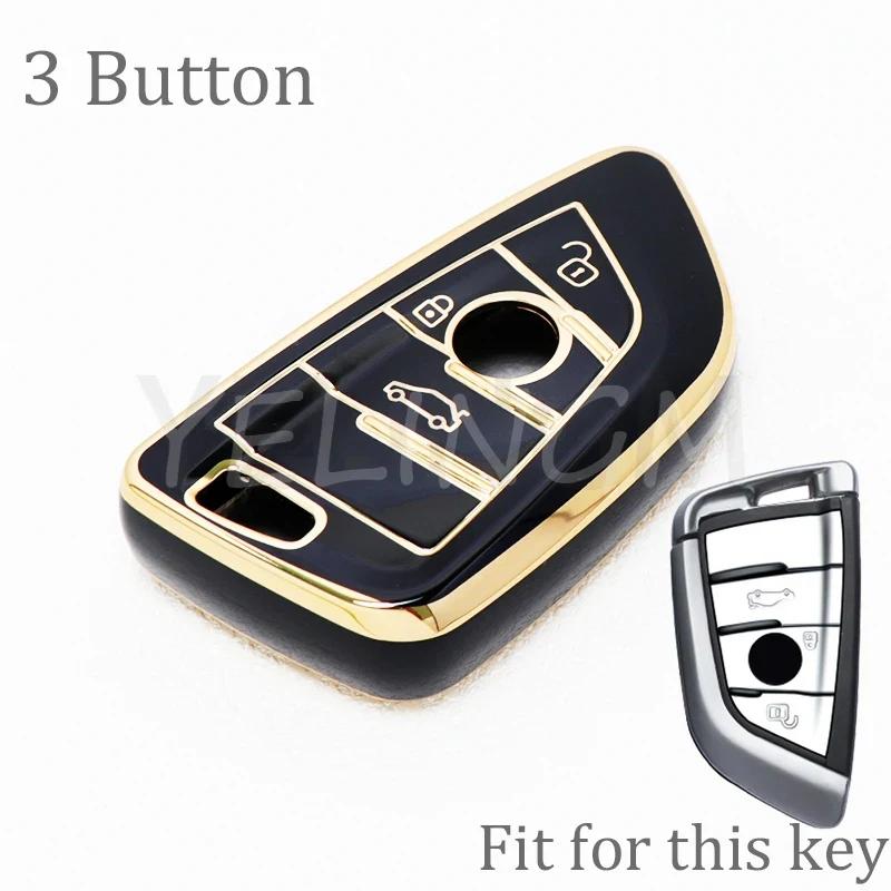 3 4 Buttons Smart Tpu Car Key Case For Bmw 216I F46 X1 X2 X3 X5 X6 Gt 2 5 6 7 Series Keyless Remote Control Fobs Protector Cover
