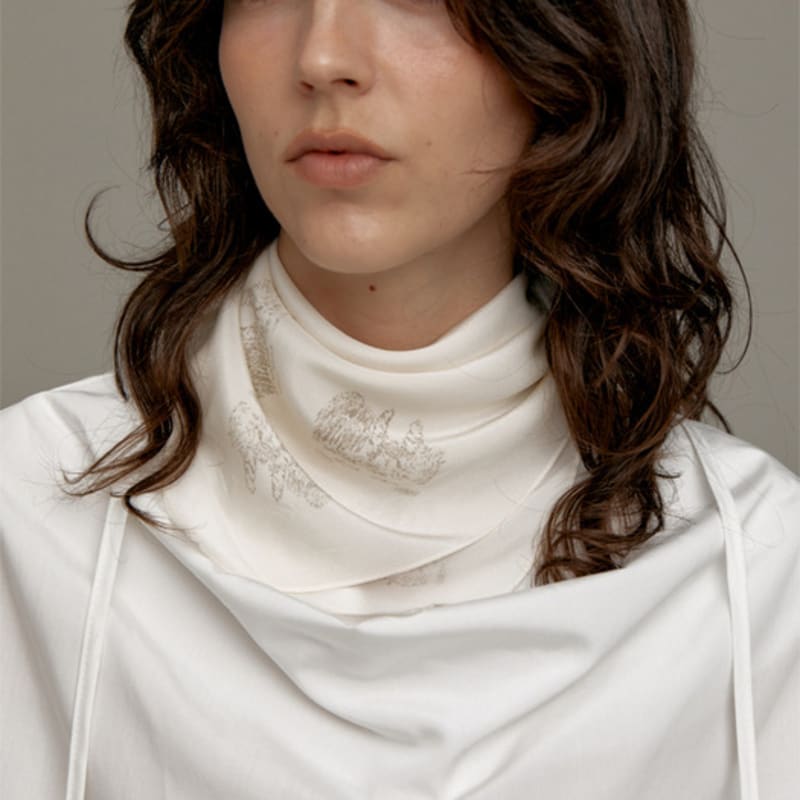 Carriere POND PRINTED SILK SCARF