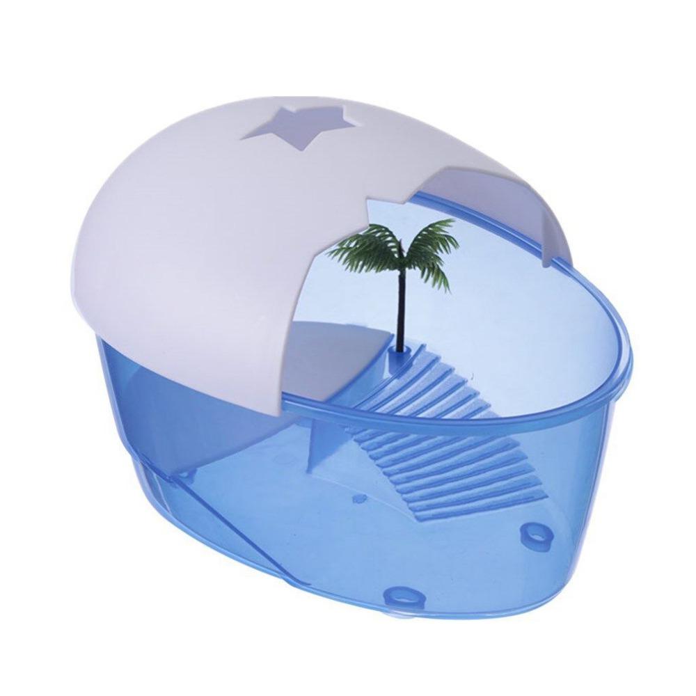 With Cover Turtle Hydroponic Box Recyclable Egg-shape Container Box  Terrarium Habitat