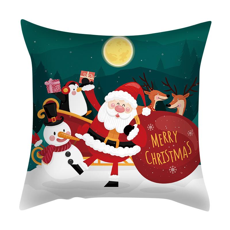 Santa Claus Pillowcase Nordic Exclusive for Amazon Living Room Bedroom Cushion Pillow Can Be Customized