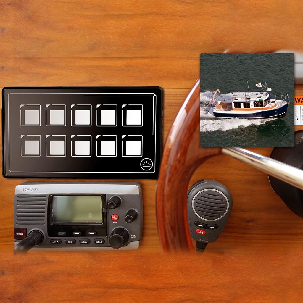 Car Universal 10P Membrane Control Switch Panel with Backlight Module LED Touch Electronic Accessories USB Cable Built