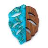 3 PCs/Lot Vintage Resin Wood Effect Leaf Pendants Wooden Plant Foil Charms For DIY Earring Charm Jewelry Making 3.7cm X 2.8cm