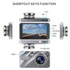 1080P Dual Dash Cam Front and Rear 4 Inch LCD Night Vision 170 Degree Wide Angle G Sensor Loop Recording Parking Monitor