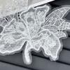 White Lace Mesh Sequin Embroidery Diy Accessories Children'S Wedding Dress Sweater Decoration Flower Cloth Sticker Clothing Accessories