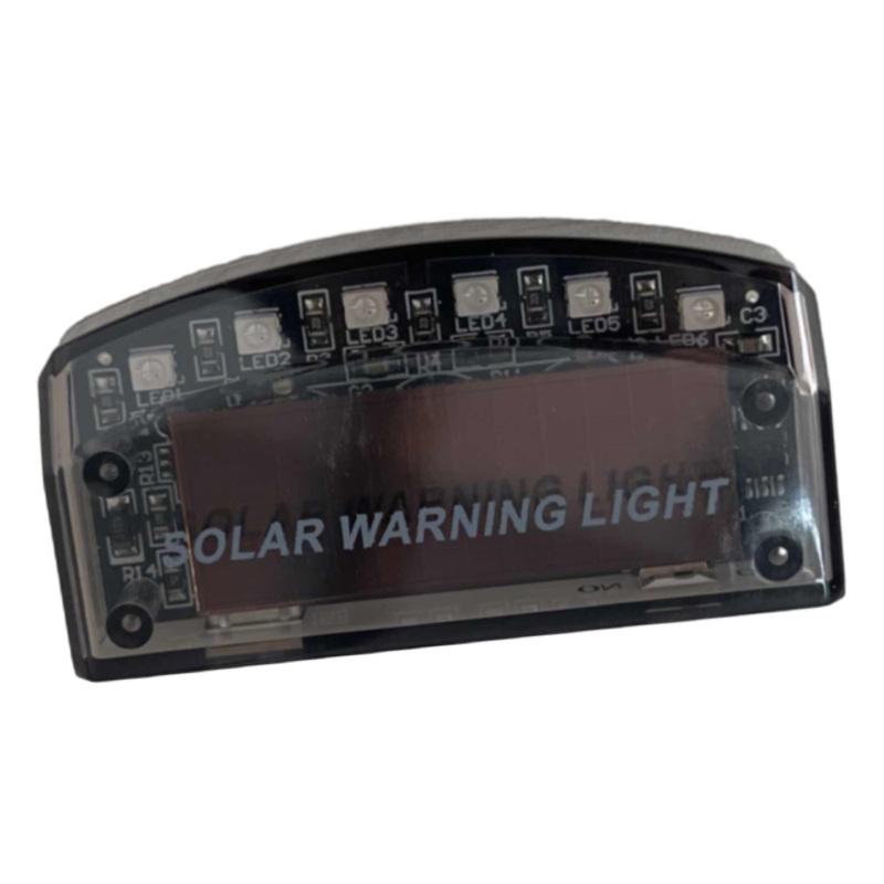 Car Burglar Alarm Light Strobe Lights Auto Part Car Anti-Theft Alarm Warning Stimulated Flashing 6 LED Light Solar Powered