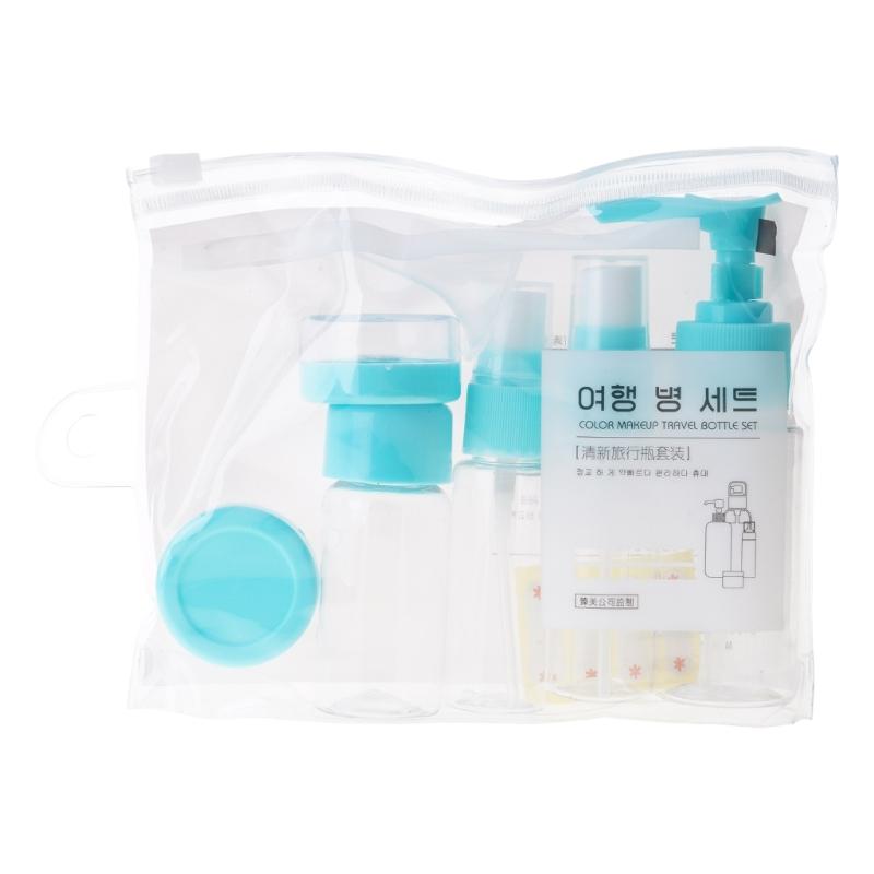 7/9 Pieces Multifunctional Cosmetic Bottles Leak Proof Travel Container Travel Bottles Set for Shampoo Lotion Cream