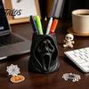 Desktop Storage Organizer Halloween Ghost Face Candy Bucket, 3D Printed Trick or Treat Snack Holder, Ornament Spooky Screaming for Indoor Home,