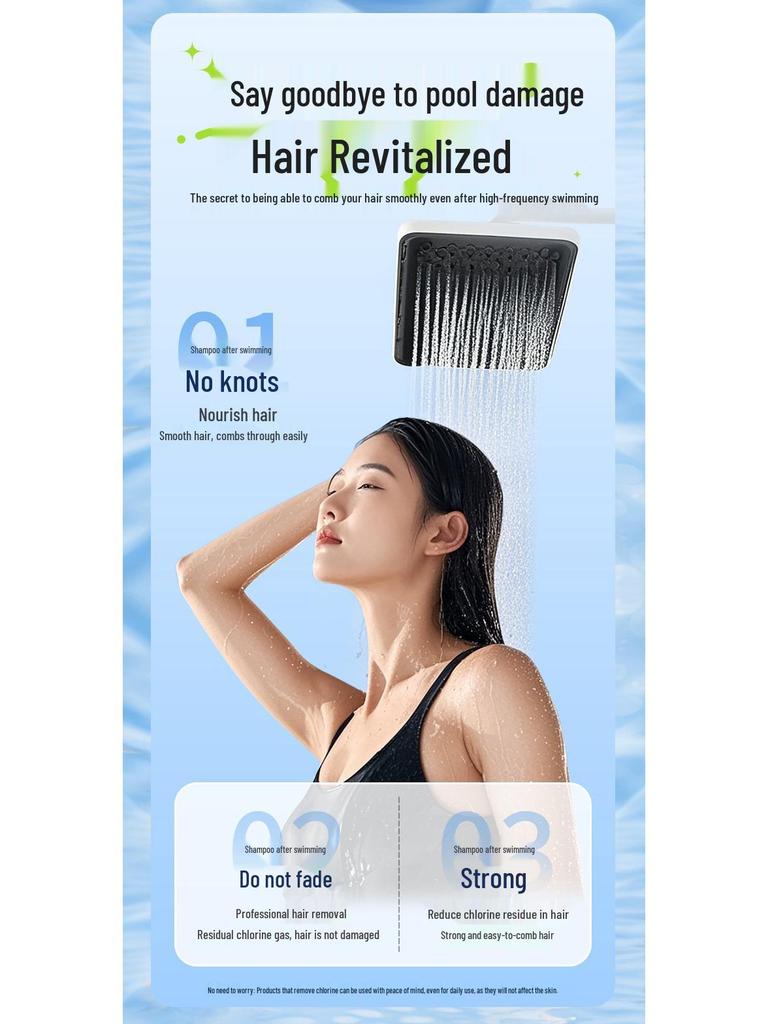 2-in-1 Dechlorinating Shampoo & Body Wash with Amino Acids - Unisex Family Size, Light Fragrance