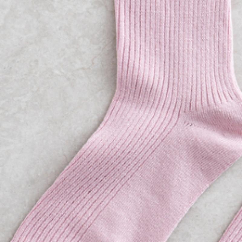 Monfoot Women S Ribbed Long Neck SockS Pink