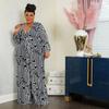 Spring and Autumn Women's Jumpsuit Large Size Comfortable Casual Tied Long Sleeve One-piece Straight Pants Trousers