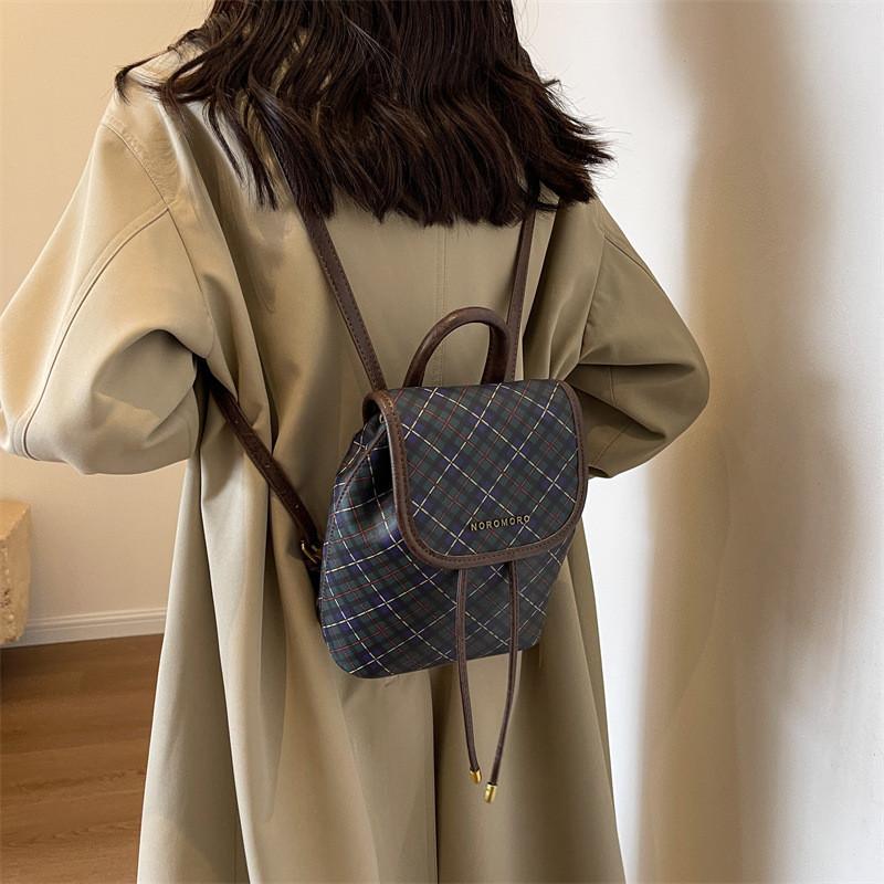 Korean Ins Girl College Wind Bag 2023 New Retro Fashion Backpack Shoulder Bag