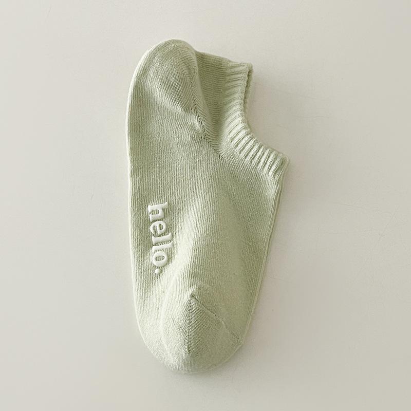 Colorful Women's Non-Slip Low-Cut No-Show Socks for Spring/Summer