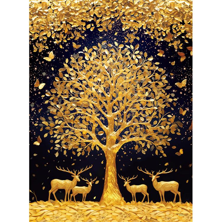Golden Money Tree Jigsaw Puzzle Wealth Money Tree 500 Pieces, Popular Korean Puzzle