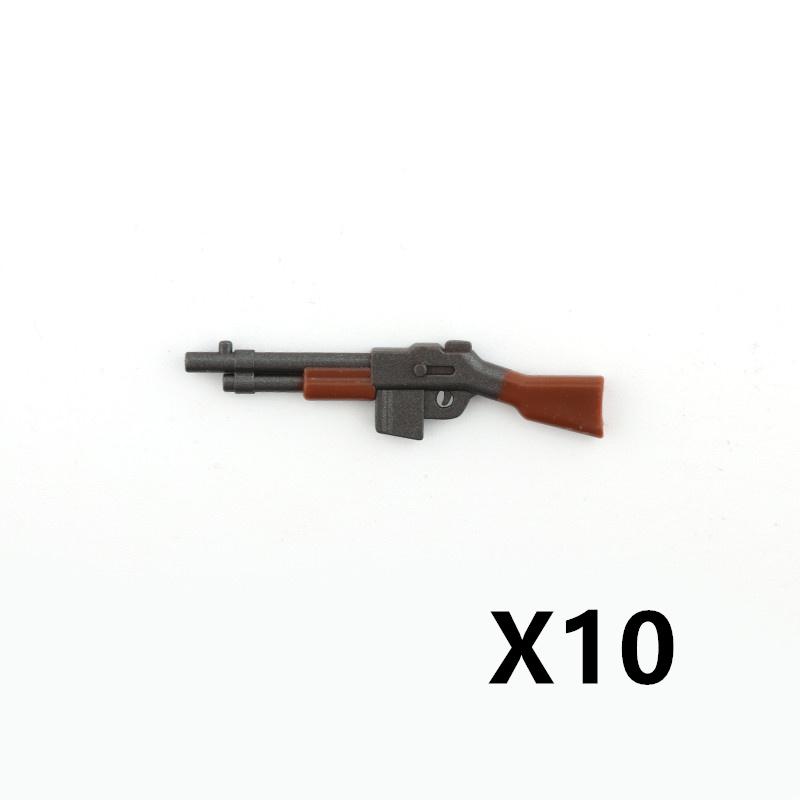 5/10 WW2 Soldier Weapons Building Block Two-color Printing Machine Rifle Submachine Sniper Guns Military Accessories Block Bricks C238