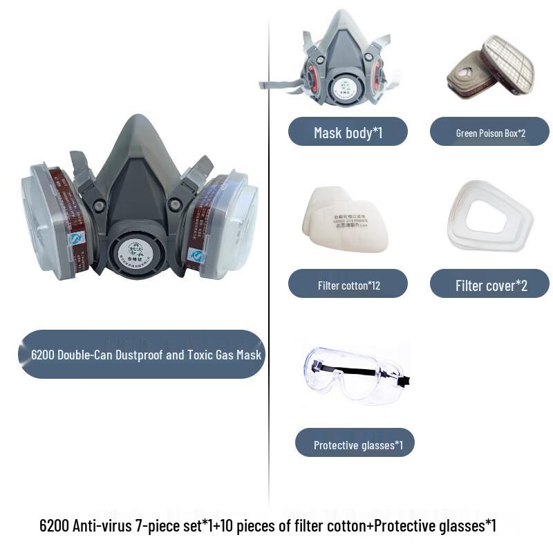 DAXTE6200 Reusable Half Face Respirator Kit