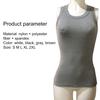 Vest Casual O Neck Ribbed Sleeveless Blouse for Sports