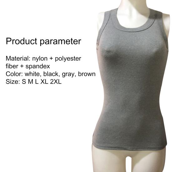 Vest Casual O Neck Ribbed Sleeveless Blouse for Sports