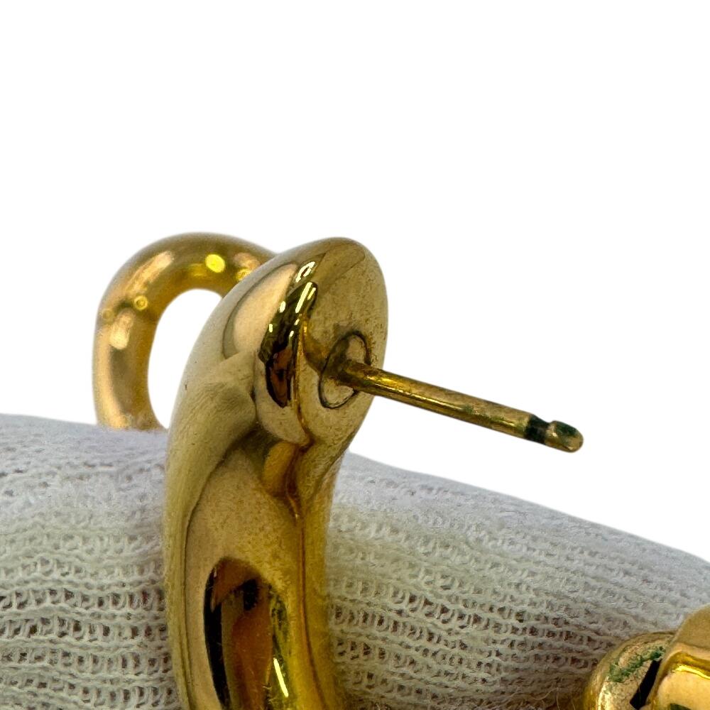 BALENCIAGA Gold Plated hoop Pierce gold Gold Plated Used