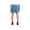 Under Armour Project Rock Terry Tie-Dye Letter Print Training Lace-Up Mid-Rise Casual Shorts Women Shorts Blue 1382712-444