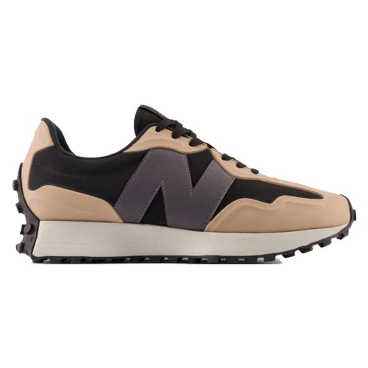 New Balance Nb 327 Comfortable Versatile Leather Durable Low-Top Running Shoes Men Sneaker Brown Black U327USB