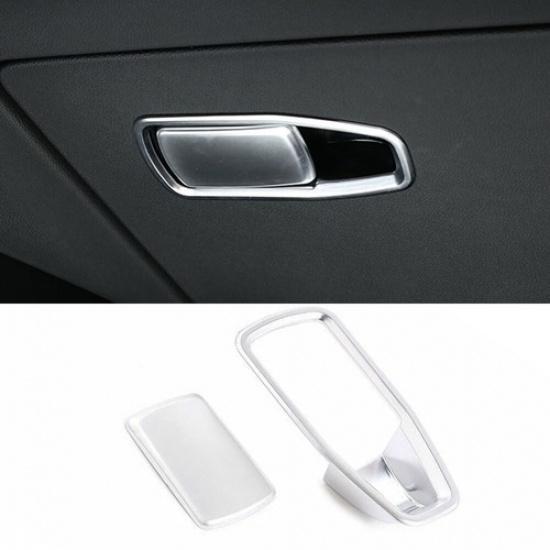 For BMW 3-Series G20 19-22 Matte Silver Passenger Storage Box Handle Panel Trim