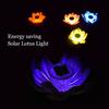 Solar Power LED Color Changing Flower Light Floating Flower Lamp Garden Pool Pond Light