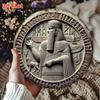 Metall Wandkunst 2D Flaches Schild Keilschrift Mythologie Garage Dekor Historisches Geschenk