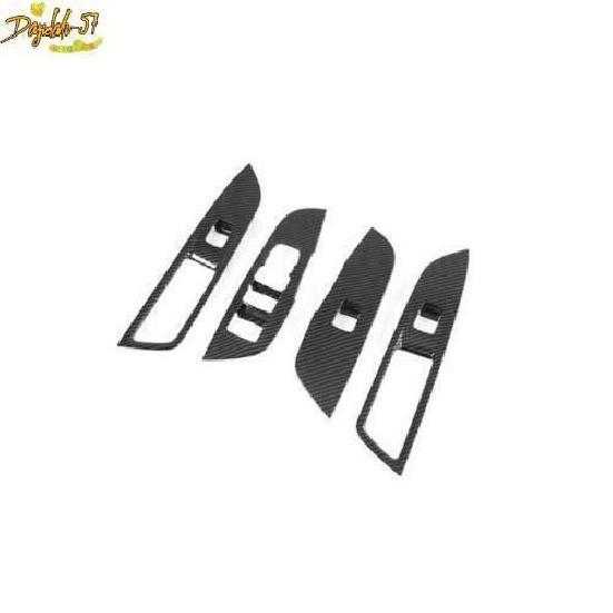 4PCS Carbon Fiber Window Switch Panel Cover Trim For Chevrolet Blazer -