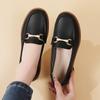 Women Black Moccasins Driving Shoes Flats Casual Nurse Loafers Khaki Minimalist Maternity Office Shoes Large Size