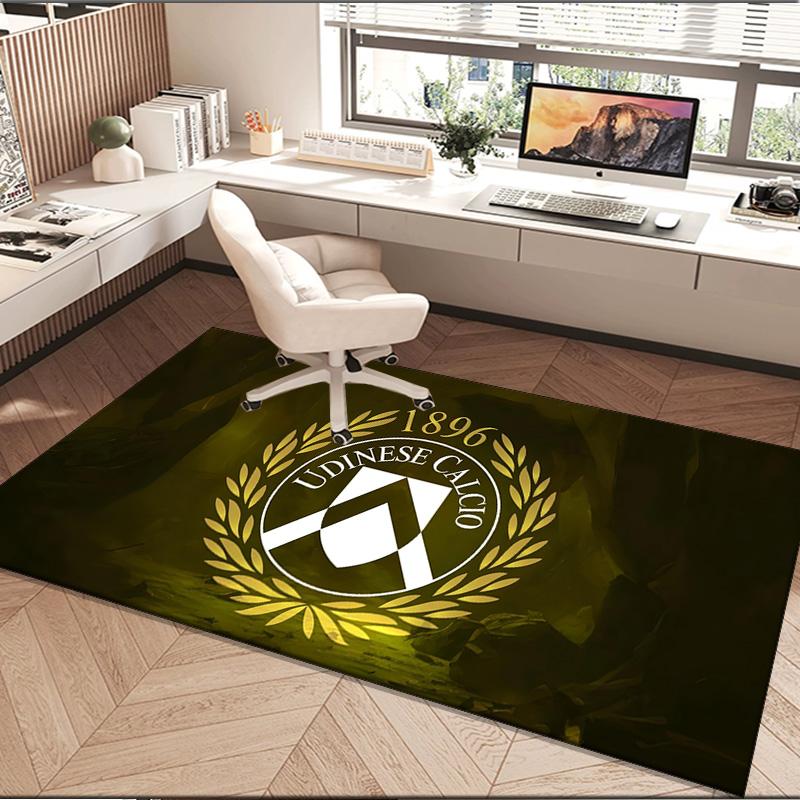 1PC rug Udinese-Calcio Crest Design Carpet, Chair Rug,Area Rug for Office Bedroom living rooms bedroom, Doormat decor Christmas fan gifts