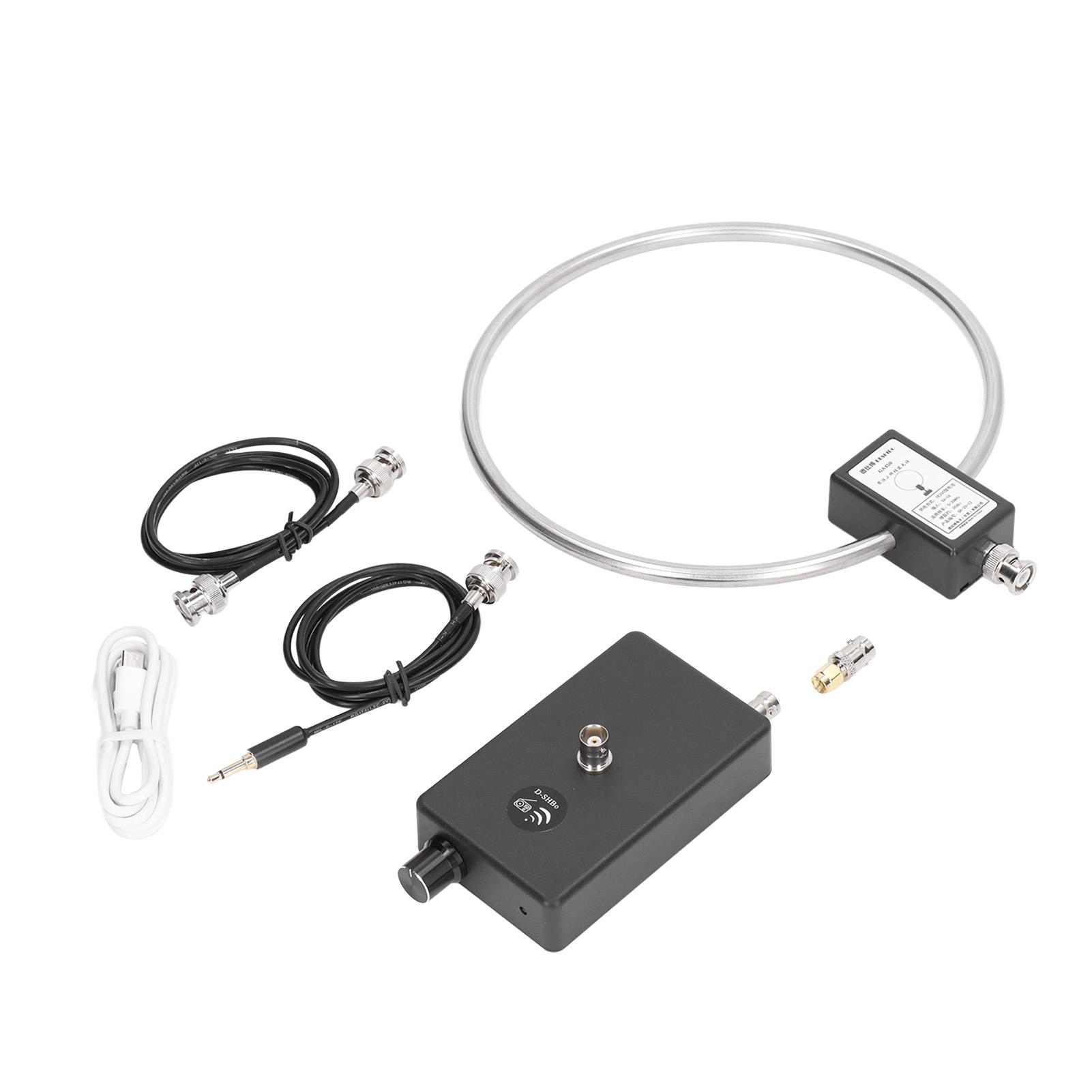 

Short Wave Radio Antenna Stainless Steel Loop Antenna for Indoor Reception 2.3‑30MHz