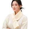 Soft Neck Thermal Warmer Solid Color Cross Short Scarf Fashion Knitted Scarf  Autumn Winter