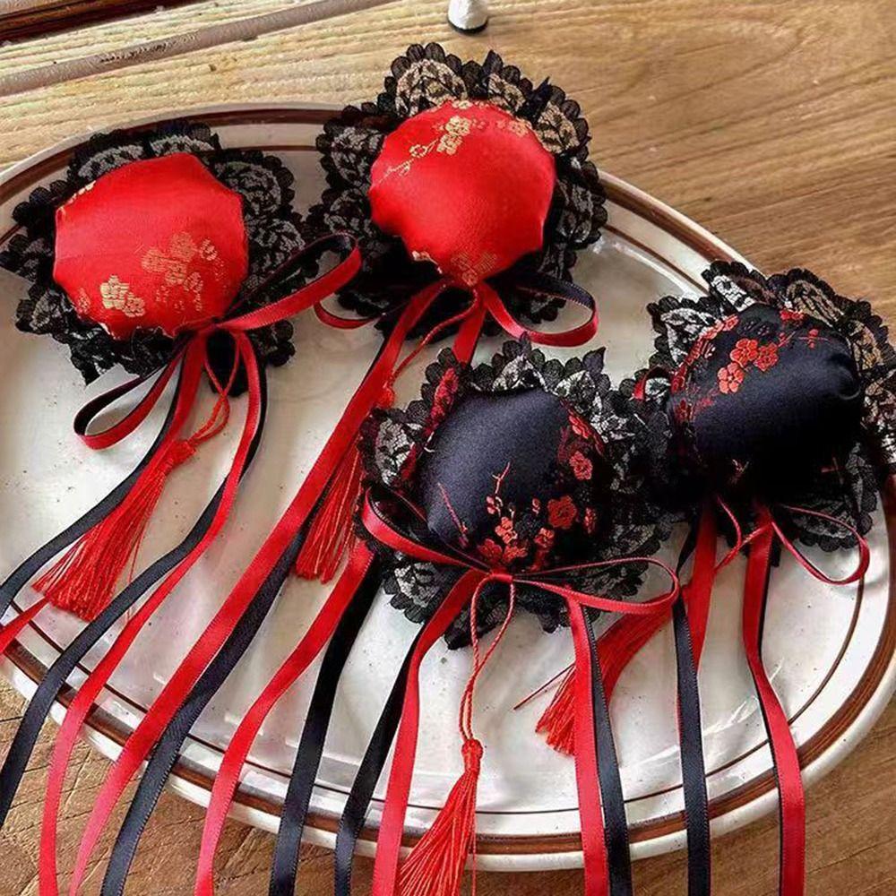 New Chinese Style Lolita Headdress Kawaii Traditional Maruko Barrettes Handmade Cosplay Hairclips Girl