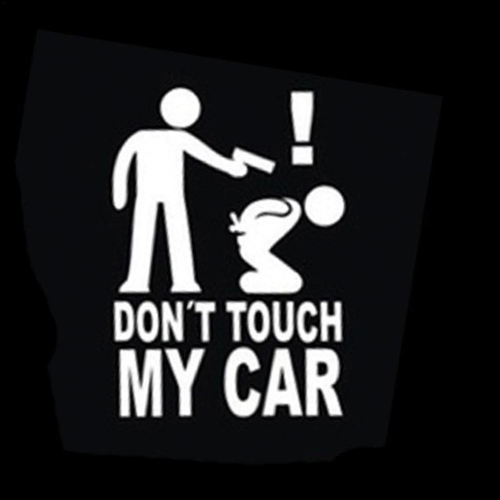 Vziguhk Berühre mein Auto nicht Aufkleber, Berühre mein Auto nicht Sticker, Berühre mein nicht