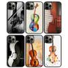 Musical Cello Violin Phone Case Back Cover for iPhone 17 Air 16 15 14 13 11 12 Pro Max Plus Shell Coque