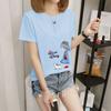 Women's short-sleeved t-shirt women's summer new Korean version cartoon student crew-neck bottoming shirt