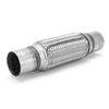 2.25x12in Woven Exhaust Repair Flexible Pipe Bellows Flex Joint 57mm Stainless Steel for Car