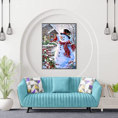5D DIY Diamond Painting Snowman Cross Stitch Kit Mosaic Diamond Embroidery Rose Full Round/Square Drill Home Decoration