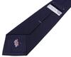 [Fuji Sakura Kobo] Plain Dark Navy Silk Necktie, Textured Finish, Made in Japan