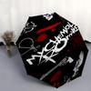 1pc My Chemical Romance Automatic Open,Windproof, Compact Travel Umbrella, Gift for Birthday, Christmast93091