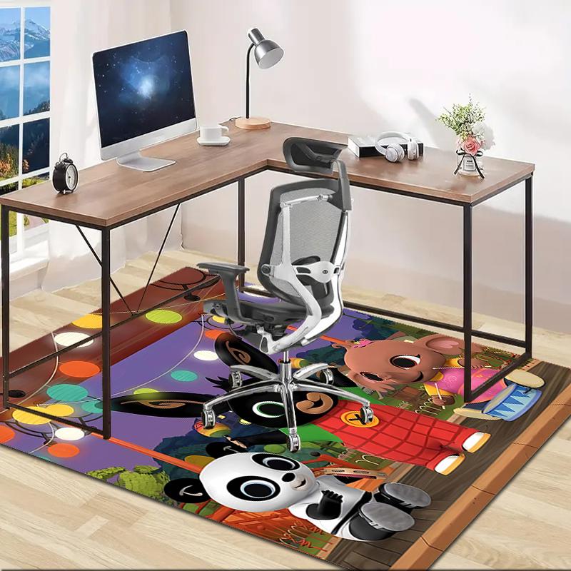 1pc Bing Bunny5 Design Area Rug - Non-Slip, Soft & Cozy Floor Mat for Living Room, Bedroom, Office - Indoor/Outdoor Decorative Carpet