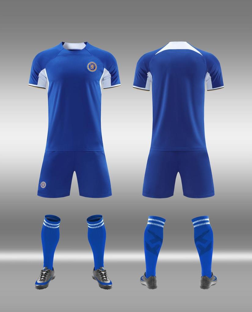 Adult football jersey set Boys Messi C Luo jersey Primary school girls class game training jersey customization