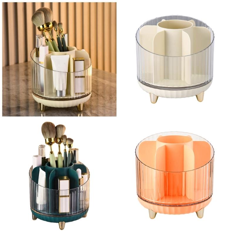 Stylish Cosmetic Holder Rotatable Makeup Storage Case Space Saving Organizers Home Accessory for Beauty Products