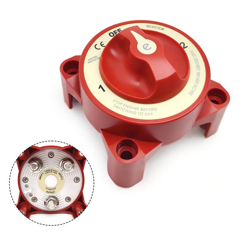 3-Position Switch Battery Switch Electrical System Management 12V DC Power Load Integrates Alternator Field Disconnect