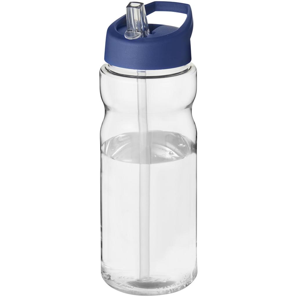 Sports bottle, 650 ml with spout lid H2O Active® "Base Tritan™" Clear Transparent