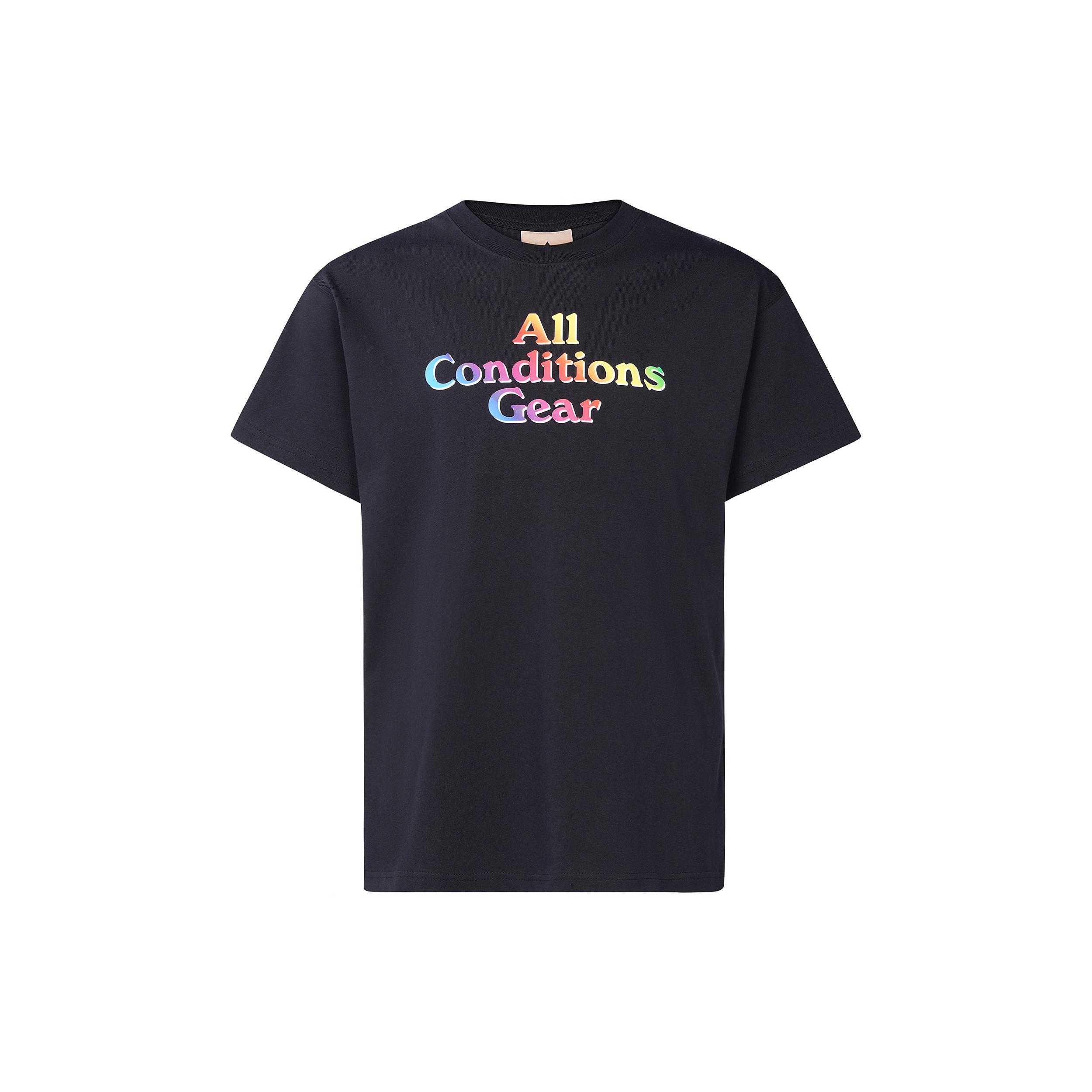 Nike ACG Gradient Multi-Color Alphabet Printing Short Sleeve Black Men s CV7548-010 M
